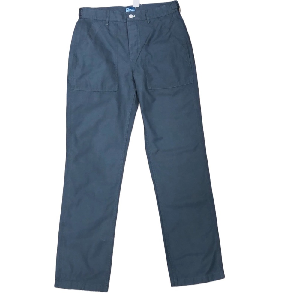 NWT J Crew Men’s Camp Pants Patch Pocket Fair Trade Cotton Blue Size 30x32